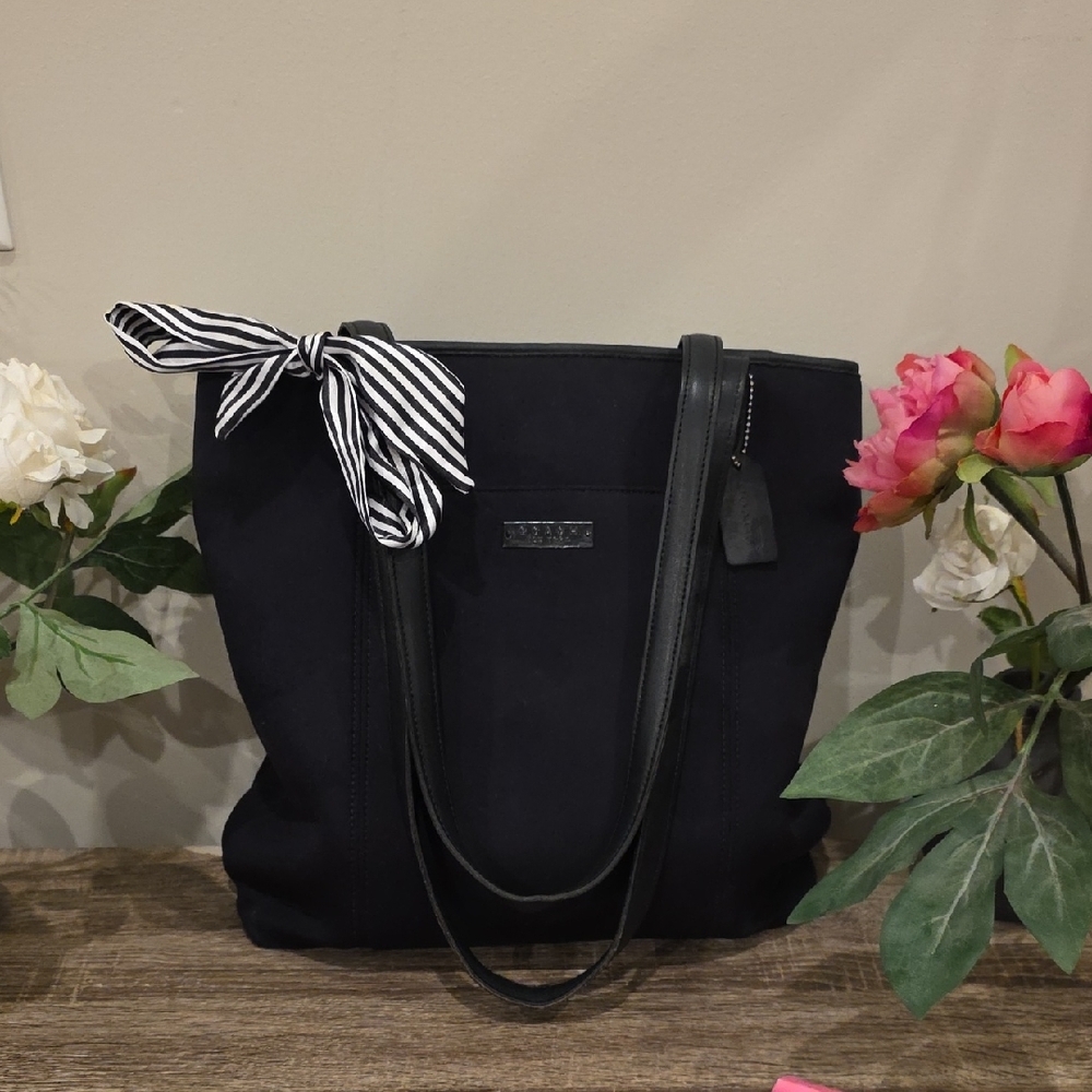 Coach Vintage Neoprene & Leather Trim 3 Compartment Tote #6217